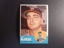 1963 Topps Baseball Ken McBride Card # 510