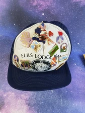 Navy Hat Cap One Size Fit All Winner Renaissance international 13 pins