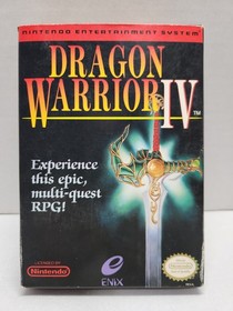 Dragon Warrior IV NES Nintendo CIB Game  Manual  2 Maps + Foam Complete 