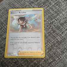Zinnia's Resolve Uncommon Reverse Holo SWSH07: Evolving Skies 164/203 NM