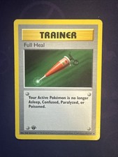 Pokémon TCG Base Set Shadowless Full Heal 1st Edition Uncommon Card 82/102