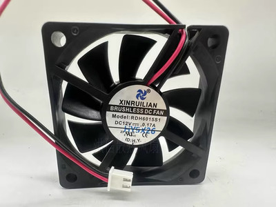 1PCS XFAN RDH6015S1 DC12V 0.17A 2-wire cooling fan 60×15mm