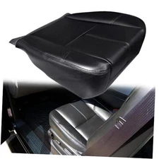  Front Driver or Passenger Side Bottom Replacement Seat Cover Leather Black