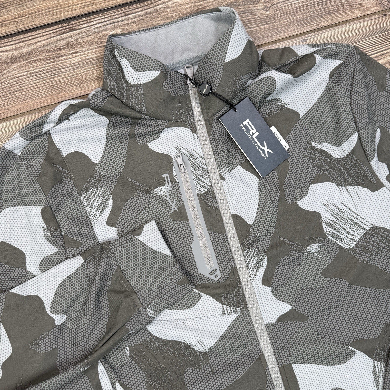 RLX Ralph Lauren Mens XL Camo Performance Jacket Golf Full Zip MEDIUM NEW $228