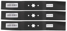 (3) Straight High-Lift Blade fits MTD® 942-0623 50" Deck