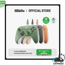 8BitDo Ultimate C Wired Gaming Controller Hall Effect Joysticks RGB Fire Ring