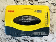 Yellow RCA Cassette Player RP-1500A All-Weather Sports Stereo Tested Works
