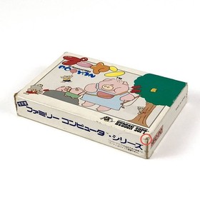 Famicom Pooyan with box theory, damaged, operation confirmed Hudson Konami