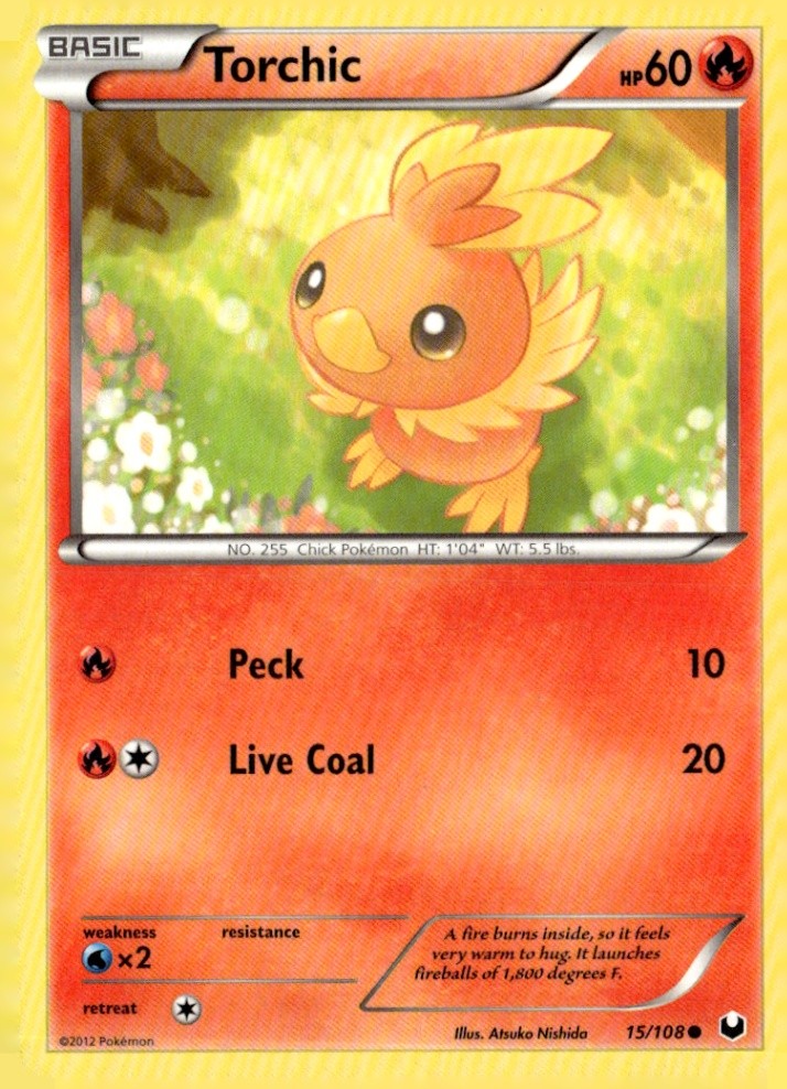Torchic (15) Common Dark Explorers 15/108 Pokémon TCG