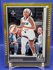 Dana Evans /10 2025 Panini Donruss WNBA Gold Shimmer SSP #37 Las Vegas Aces