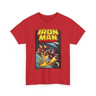 Iron Man T-Shirt Marvel Comics Mark D Bright Art Armor Wars Vintage-Style Tee