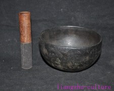 5.6"Xizang Temple Bronze Buddha's Voice Dynasty palace Tea cup Bowl Bowls Statue