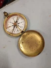 Vintage USCE CORE of ENGINEERS 1918 Military Compass-BRASS CASE-GOOD!