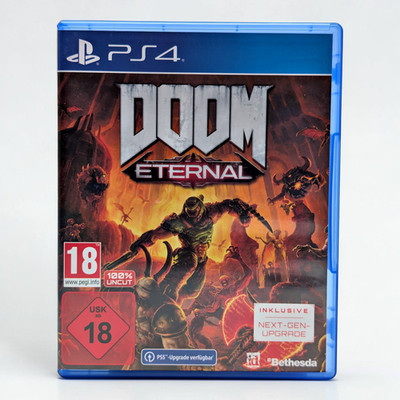 Doom Eternal PlayStation 4 PS4 Shooter Spiel Bethesda Sehr Gut Disc OVP PS5/Pro