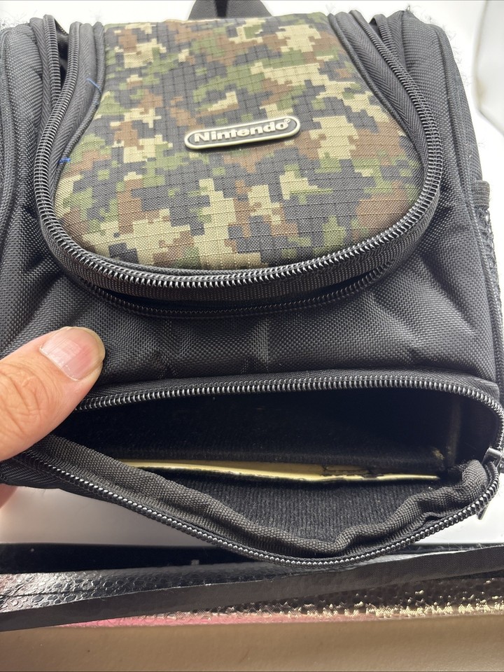 Nintendo Gameboy Advance GBA Bag Mini Backpack Carrying Case Camo OEM ...