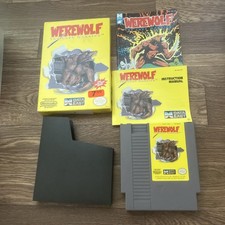 NES Nintendo WEREWOLF Complete CIB Box Comic Insert Game The Last Warrior