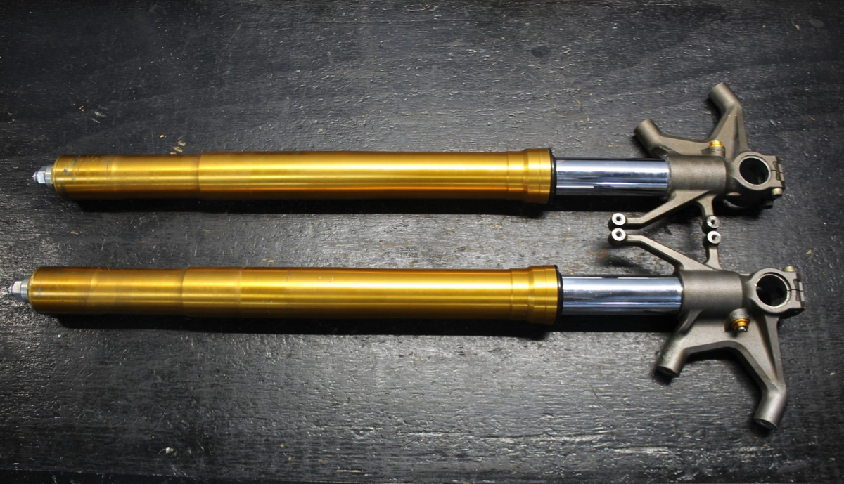 05-06 KAWASAKI NINJA ZX6R OEM FRONT FORKS SHOCK SUSPENSION SET