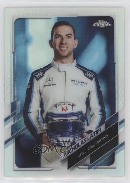 2021 Topps Chrome Formula 1 F1 Racers Refractor Nicholas Latifi #20 0s5s