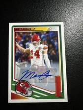 Matt Araiza 2025 Panini Score #288 Signed Autograph Kansas City Chiefs