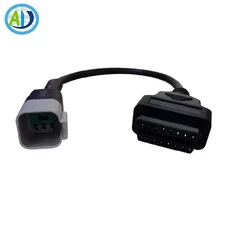OBD2 II  Adapter for 6Pin to 16Pin Diagnostic Connector Cable for BRP Motorcycle