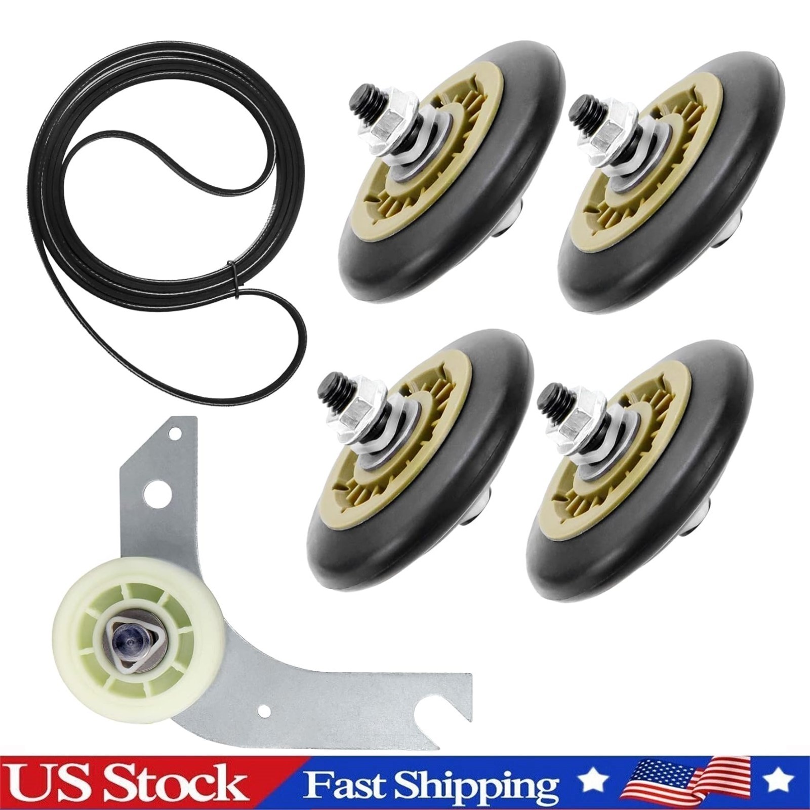 Dryer Drum Roller Idler Pulley Belt Repair Kit 134715900 134793500 137315300
