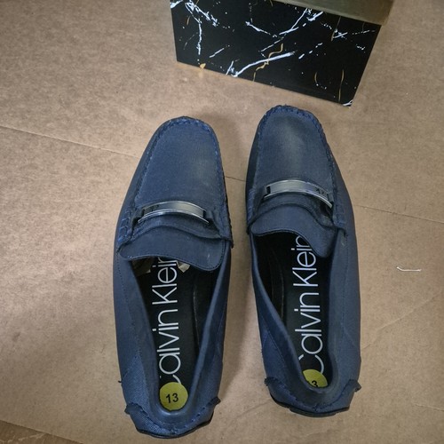 New mens Calvin Klein black suede driver mocassin Size. 13 - Picture 4 of 7