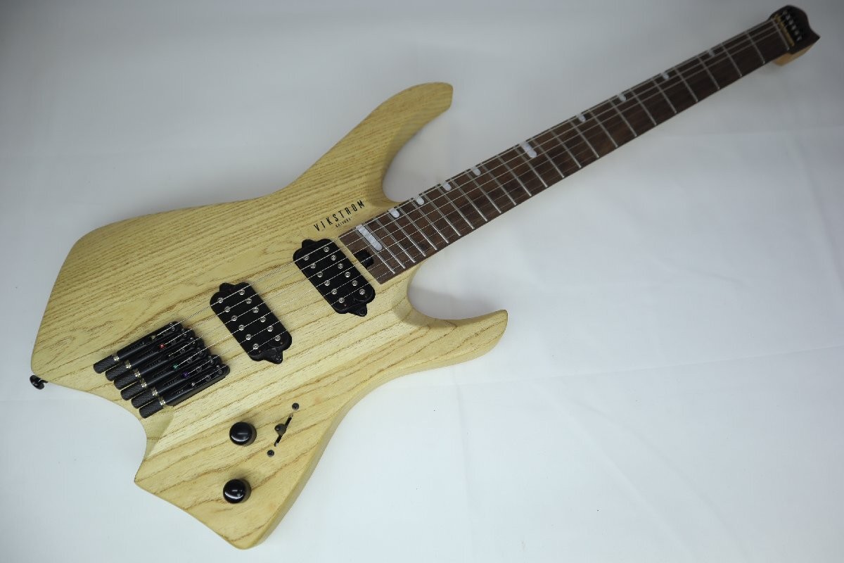 Electric Guitar Vikstrom Guitars VSMH-260NTL Headless Ash Body