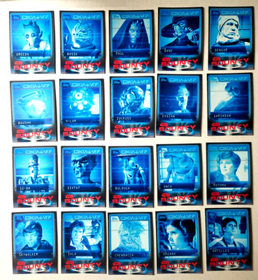2016 Topps Star Wars Physical Card Trader Complete 20 Card Bounty Series 1 Set