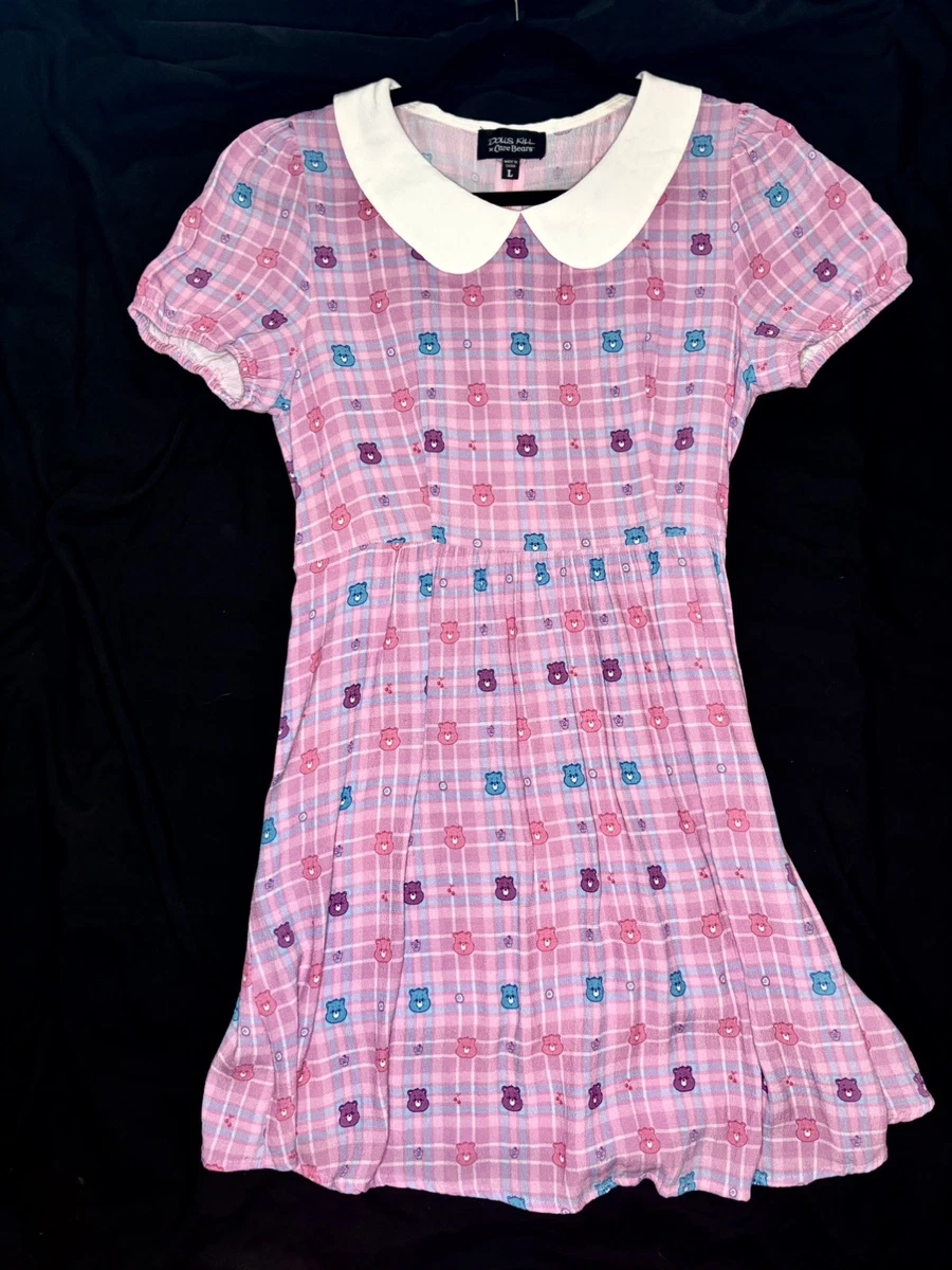 green emerald velvet dress Sangria Plaid Ruffle Trim Smocked Bodice Mini Dress main image 1