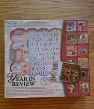 NEW 12x12" Scrapbook Kit 579 pieces "Year In Review" Makes 20 Pages - BOX SEALED