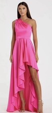 Ieena For Mac Duggal Pink One Shoulder High-Low - A Line Dress NWT