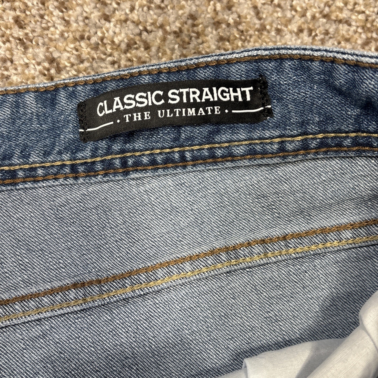 MENS SEVEN 7 JEANS THE ULTIMATE CLASSIC STRAIGHT 40x32 Fits 40 X 31 - View 3