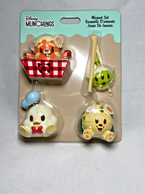 Disney Parks Munchlings Magnet Set Pluto Turning Red Panda Donald Donald Alien