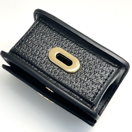GUCCI 692956 203887 Etiquette Bag Holder Demetra Black W9cm