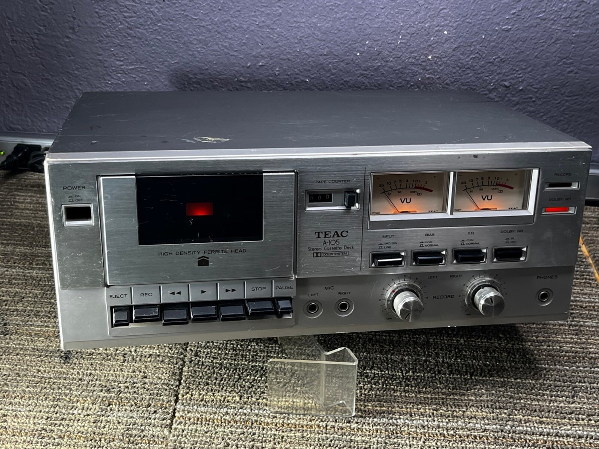 TEAC A105 Stereo Cassette Deck 117VAC 60Hz Made In Japan 03722 | eBay