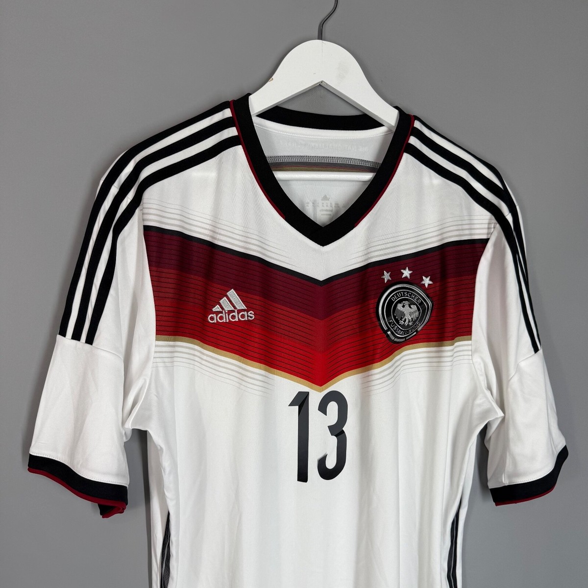 GERMANY NATIONAL TEAM 2014 2015 HOME FOOTBALL SHIRT JERSEY #13