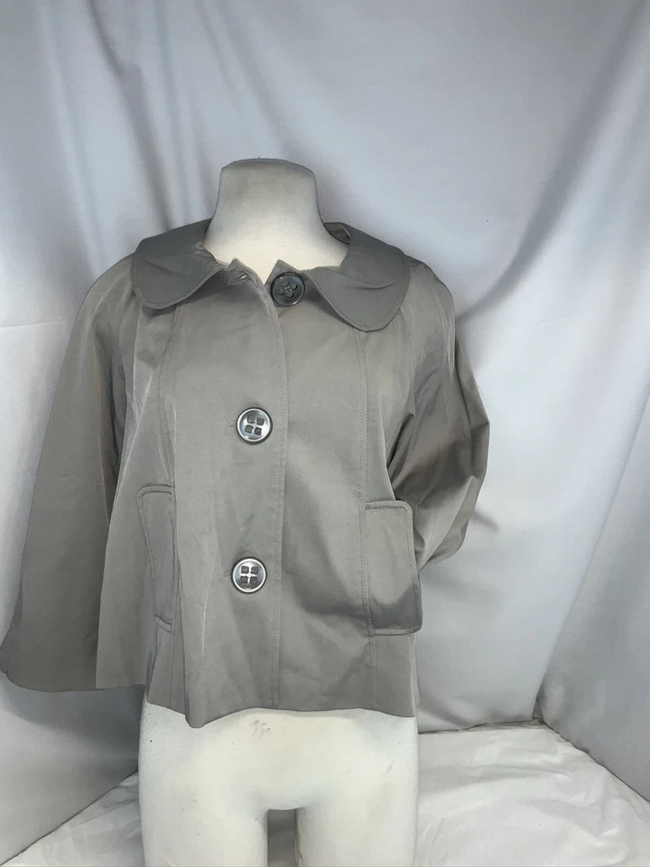 Vertigo куртка XL женщин желтовато-коричневый серый поликоттон эластичной 2 кнопки YGI F0-128 - Изображение 2 из 4