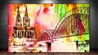 LEINWAND BILD ER XXL POP ART KÖLN KÖLNER DOM ARCHITEKTUR BUNT ABSTRAKT POSTER