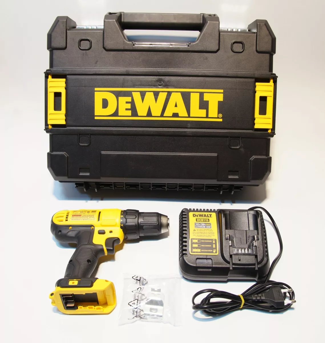 DeWALT Cordless drill DCD771 DCB115 Charger for 220V 240V Case