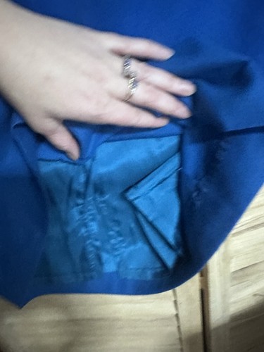 Petite PENDLETON Women's 100% Virgin Wool USA Blue Skirt Size 6 - Picture 8 of 9