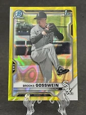 2021 Bowman Draft Chrome Brooks Gosswein Yellow Lava Refractor /75 #BDC-21