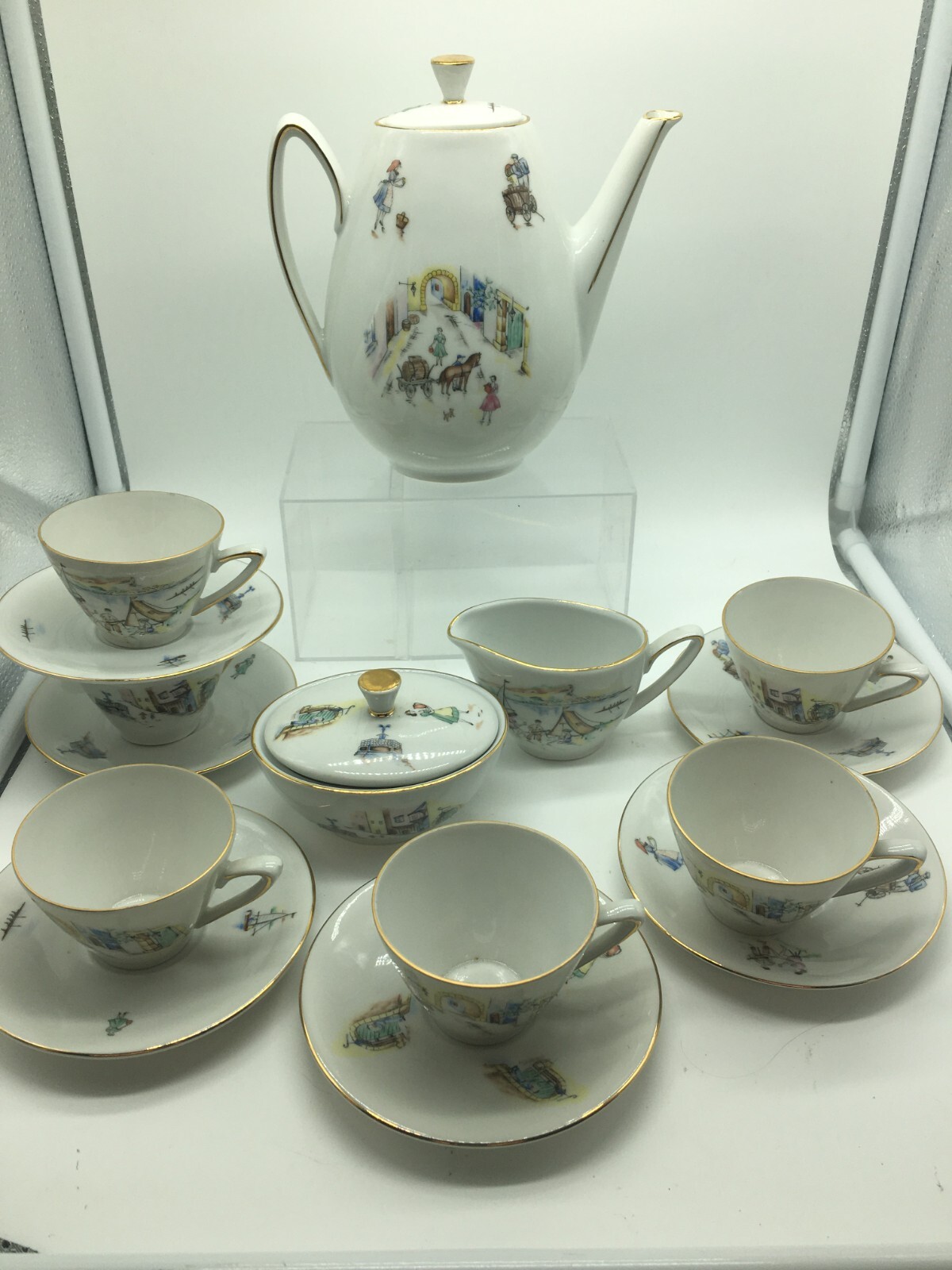 VTG.Winterling Bavaria Germany 15 pc Childrens China Tea Set eBay