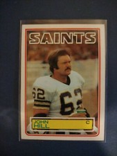 1983 John Hill Saints Topps Card 115 Free Shipping