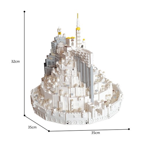 Modular Building Blocks Set for Minas Tirith MOC Bricks Educational Toy DIY Gift - Picture 4 of 5