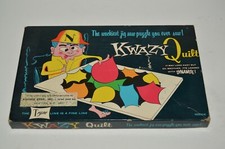 EARLY Nice Vintage 1960s KWAZY Quilts Kohner Bros Tryne Games NY Rare