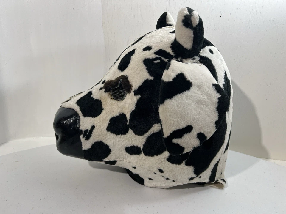 Disfraz de mascota de vaca adulto granja rodeo cómic con disfraces animales lecheros cuerpo completo Foto 3 de 4