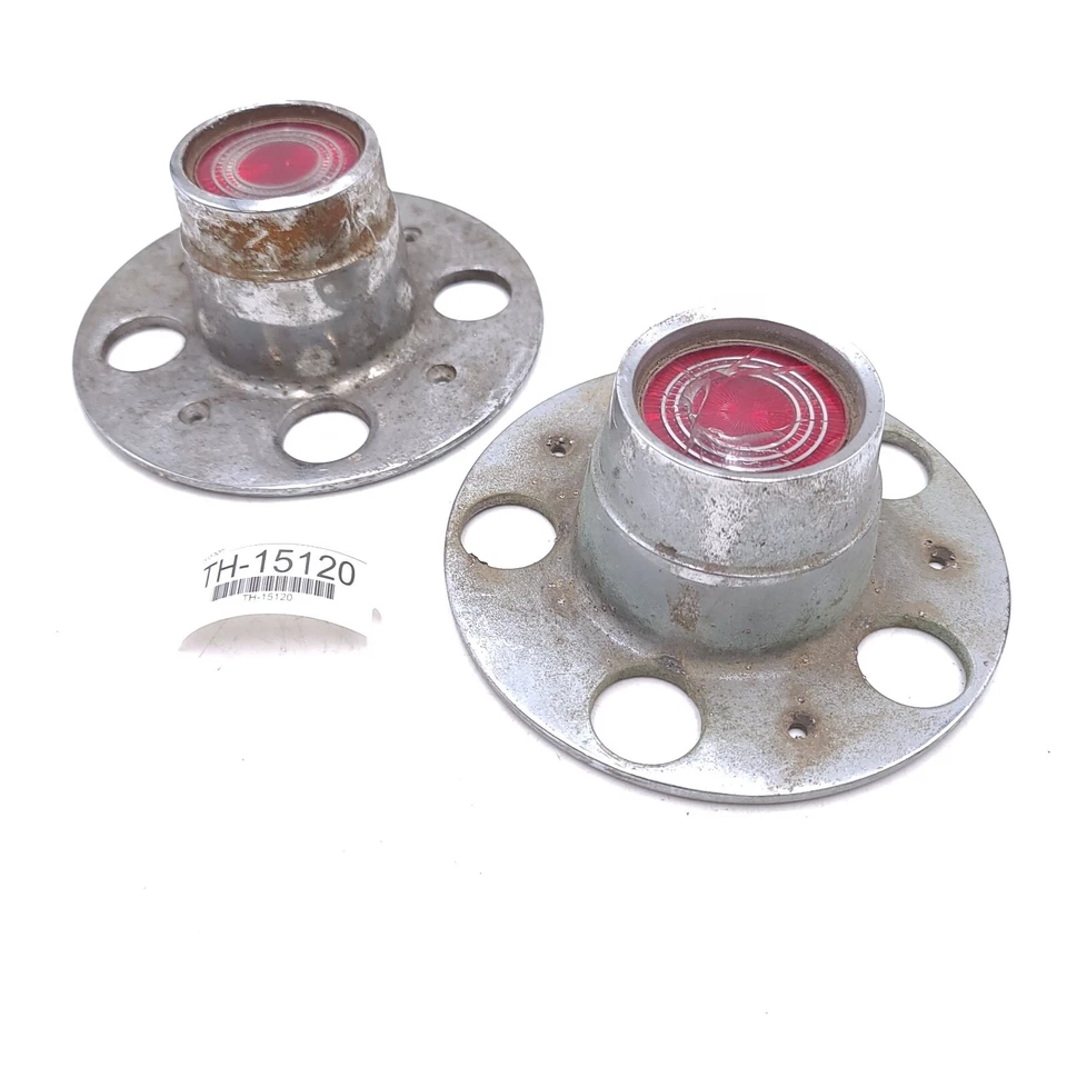 Tapacubos centrales de rueda Ford Mustang II Pinto D42A-1A097-BB plateados genuinos (juego de 2) Foto 4 de 4