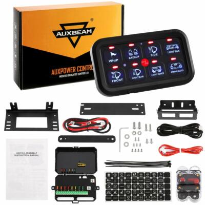 AUXBEAM コントロールスイッチパネル 8GANG 1式 s-l400.jpg
