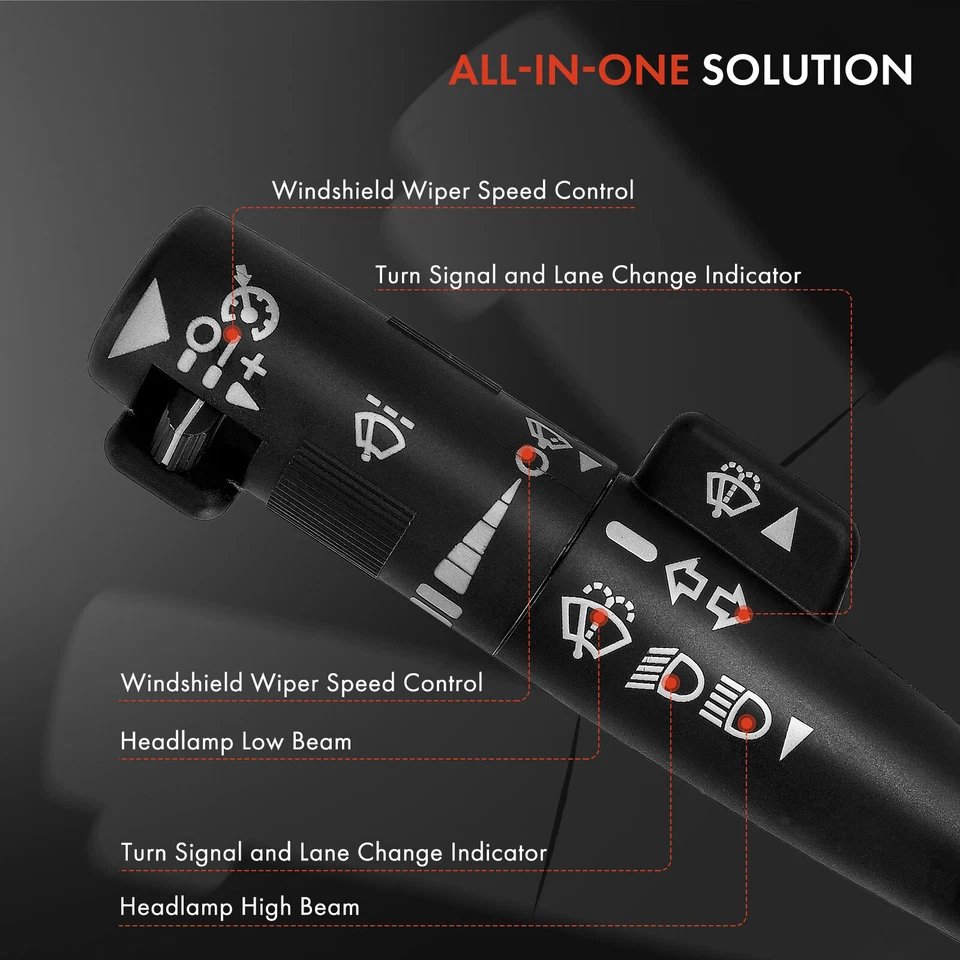 New Turn Signal Switch for Chevy C4500 Kodiak GMC Savana 1500 w/ Cruise Control - Image 2 of 4