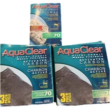 2 AquaClear 70 Activated Carbon Inserts, Aquarium Filter Replacement Media +1